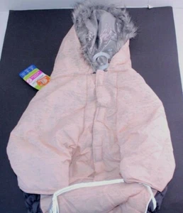 Top Paw Hunde Wintermantel XXL rosa grau isoliert ultra reflektierend Kapuze - Bild 1 von 6
