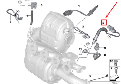 Sensor de oxígeno lambda MINI PACEMAN R61 8509030 13628509030 NUEVO GENUINO - Imagen 1 de 2