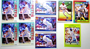 Gary Pettis Baseball Karten Lot 10 Karten - Texas Rangers Vintage CF - Lot #27B - Bild 1 von 6