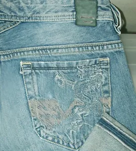 HOT Men's DIESEL THANAZ 72H Slim SKINNY EMBROIDERY Denim Jeans 29x34 (Fit 30x33) - Picture 1 of 12