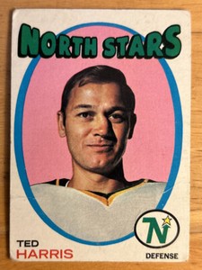 1971-72 Topps Ted Harris Hockey Card #32 North Stars O/C Bad Corners & Edges