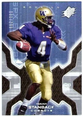 ISAIAH STANBACK 2007 SPx Silver Holofoil Rookie Card /299 Seahawks Cowboys Giant - Image 1 of 2