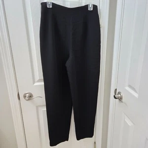 Pantalones de vestir vintage Donna Morgan para mujer 10 negros oficina cintura alta carrera nuevos - Imagen 1 de 7