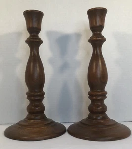 11 Zoll großer toller Kerzenständer aus Holz - Bild 1 von 12