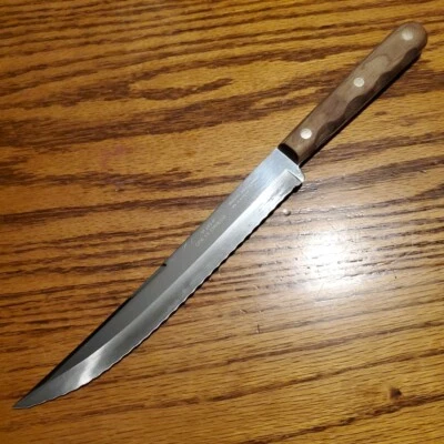 Vintage Case XX Cap 283-8" Wood Handle Kitchen Chef’s Knife Used 3 rivet - Image 1 of 4