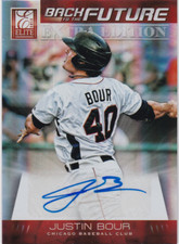 2012 Elite Extra Edition Back to the Future Signatures #13 Justin Bour Auto /499