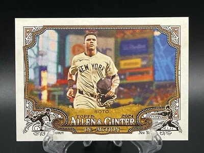 2024 Topps Allen & Ginter Juan Soto In Action SP #IA-26 Yankees Mets - Image 1 of 4