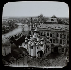 CATHEDRAL OF CHRIST THE SAVIOUR MOSCOW RUSSIA C1870 PHOTO Magic Lantern Slide - Picture 1 of 3
