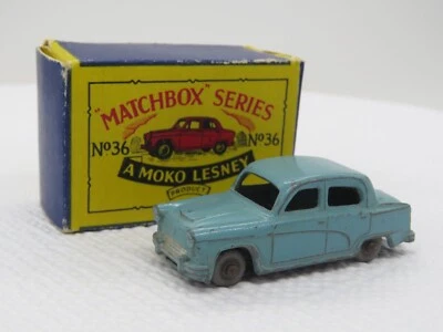 Vintage 1957 Moko Lesney Matchbox #36 Austin A50 w/Original Box England - Image 1 of 4