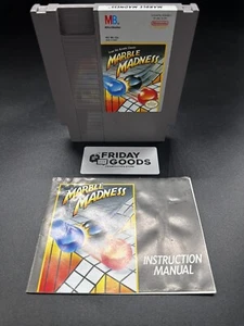 Authentic Genuine NES Nintendo Marble Madness + Manual , Collectors Condition - Picture 1 of 5
