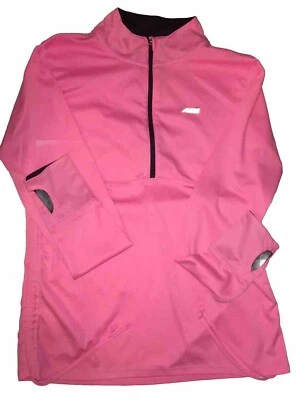 Camisa Atlética Aviva Manga Larga Pulgar 1/4 Cremallera Talla Grande Rosa Chicle Barbie Foto 1 de 4