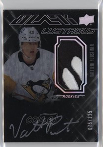 2022-23 SPx UD Black Lustrous /125 Valtteri Puustinen RPA Rookie Patch Auto RC