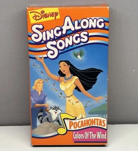Disney Sing Along Songs Pocahontas Colors of the Wind VHS Video Tape Kids Family - Picture 1 of 12