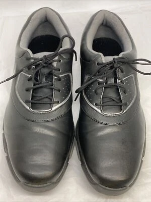 Men’s Heritage Nike Golf Shoes Black Leather 552069-001 Lace Up Low Top Sz 9 EUC - Image 1 of 4