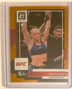 Holly Holm 2023 Panini Donruss Optic UFC Base Card Orange Prizm Sn 22/49 - Picture 1 of 2