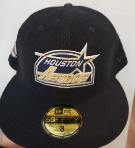Houston Astros Hat Cap Corduroy 35 Great Years Patch 59Fifty Size 8 New Era - Picture 1 of 8