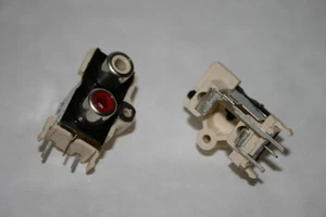 TWIN PANEL PHONO FEMALE RCA SOCKET INPUT ASSEMBLY RED / WHITE fd1a29 - Picture 1 of 1