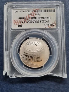 2014 S Baseball HOF Half Dollar Commemorative PCGS PR70 PETE ROSE SIGNED #92437 - Picture 1 of 2