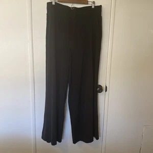Lou & Grey Black Signature Soft Pull On Wide Leg Hose Damen Gr. XL Taschen - Bild 1 von 6