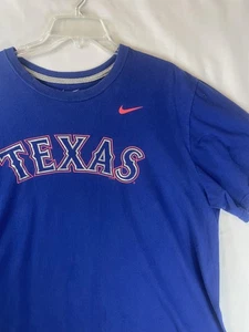 Texas Rangers Shirt Mens 2XL Blue MLB Baseball Short Sleeve Graphic Nike Tee - Picture 1 of 10