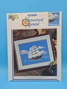 Modello punto croce rilegato a casa bianco Sumrall 1991 tabella colori albero spedizione - Foto 1 di 5