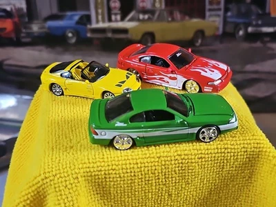 LOT 0F 3 Racing Champ 97 Ford Mustang Cobra & SUPRA Fast And The Furious READ 📚 - Image 1 of 4