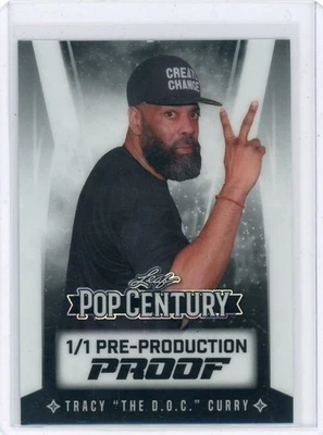 2025 Leaf Pop Century Pre-Production Proof 1/1 Tracy "The D.O.C" Curry! - Image 1 of 2