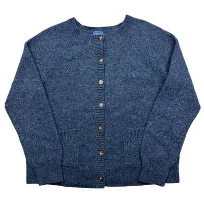 Pendleton Women's Lambs Wool Cardigan Sweater Size L Button Front Blue - Image 1 of 4