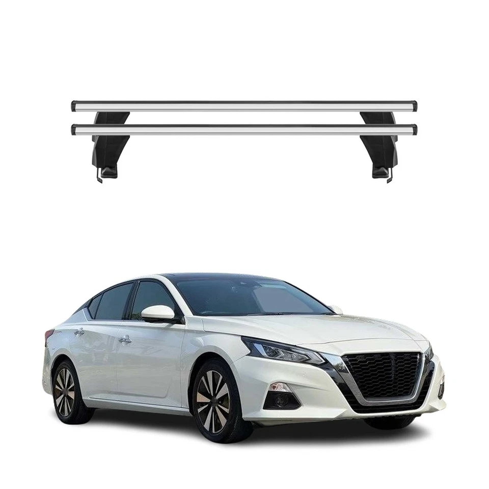 Top Roof Racks Cross Bars fits Nissan Altima 2019-2025 2Pcs Gray Aluminium - Image 1 of 4