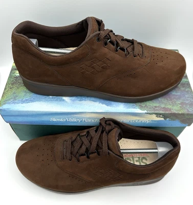 SAS Free Time Women's Comfort Shoes Dark Brown Suede Size 9.5 N Narrow w/Box - Image 1 of 4