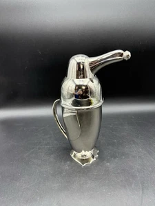Vintage Restauration Hardware großer Pinguin Cocktail Shaker Edelstahl 11" - Bild 1 von 13