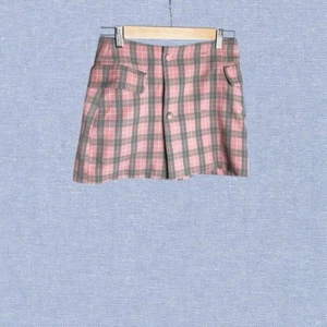 🛎️ 5/$20 Fashion Nova Plaid Wrap Button Mini Skirt Size S - Picture 1 of 10