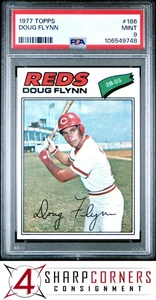 1977 TOPPS #186 DOUG FLYNN REDS PSA 9 - Picture 1 of 3