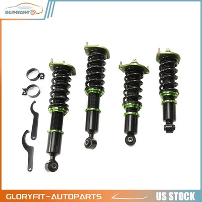 Front+Rear For 1990-2005 Mazda Miata Coilovers W/ Coil Springs Adj. Height 4 Pcs - Image 1 of 4