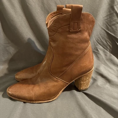 Alberto Fermani Mujer Talla 38 EU 7.5 US Marrón Cuero Botines Italia Foto 1 de 4