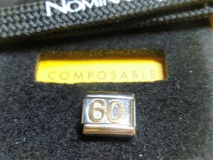 ** Dije de plata genuino nominación ORO 60 cumpleaños ** - Imagen 1 de 3