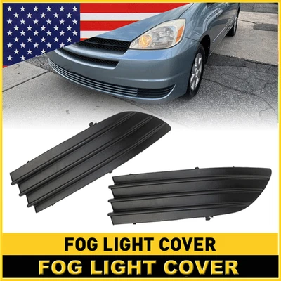 Peças de tampa de farol de neblina para motorista esquerdo e passageiro lateral direito Toyota Sienna 2004-05 - Imagem 1 de 4