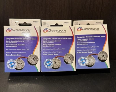 Dataproducts R3027 Compatible Calculator Ribbon Red/Black Casio Canon Sharp - Image 1 of 4