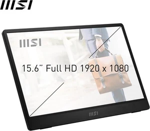 MSI PRO MP161 E2 15.6 Inch Full HD Portable Monitor -60Hz, Eye-Friendly - Refurb - Picture 1 of 5