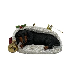 Danbury Como Nuevo Dachshund Adorno de Navidad Weenie Perro Vacaciones Medias Reposo - Imagen 1 de 9
