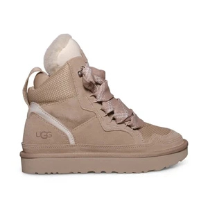 UGG HIGHLEL DRIFTWOOD WILDLEDER CANVAS HIGH TOP SPORT DAMEN SNEAKER GR. US 7 NEU - Bild 1 von 5