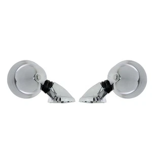 4" BULLET STYLE CHROME DOOR MIRROR FOR DATSUN 620 120Y 520 521 B310 PICK UP - Picture 1 of 6