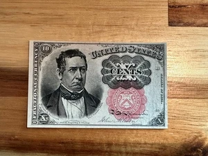 US 10c Fractional Currency Note Position B-40 FR 1266 - Picture 1 of 2