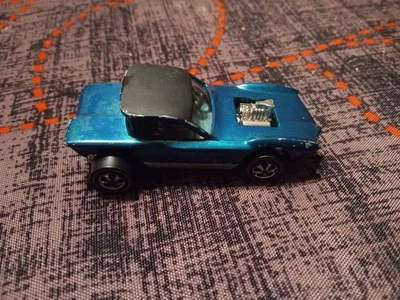 1967 VINTAGE MATTEL HOT WHEELS REDLINE METALLIC BLUE PYTHON CAR  - Image 1 of 4