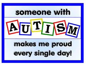 IMÁN DE CONCIENCIA DEL AUTISMO Alguien me hace sentir orgulloso todos los días - Imagen 1 de 1