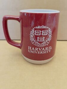 Harvard University coffee/tea ceramic stoneware mug maroon Red Veritas Crest