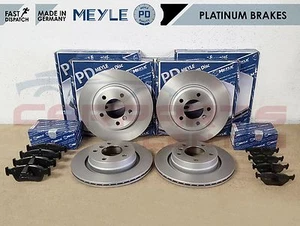 FOR BMW E46 320D 320CD 320 CD FRONT REAR MEYLE PLATINUM BRAKE DISCS PADS SET - Picture 1 of 1