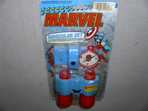JUEGO BINOCULARES SUPERHÉROE CAPITANA AMÉRICA MARVEL VINTAGE RARO AVENGERS SIN USAR, EN CAJA 1990 - Imagen 1 de 12