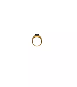Anello In Argento Dorato Majorica Perla Nera Taglia 19 - Foto 1 di 4