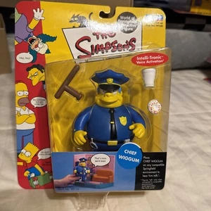 2000 THE SIMPSONS CHIEF WIGGUM INTELLI-TRONIC VOICE 5" FIGURE SEALED - Picture 1 of 5
